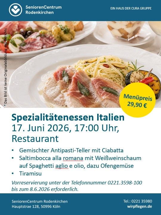 Spezialitätenessen Italien